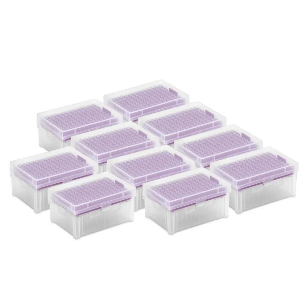 Pipette 10 ul. Iela bez dnazy/rnazy - komplekts 10 x 96 gab.