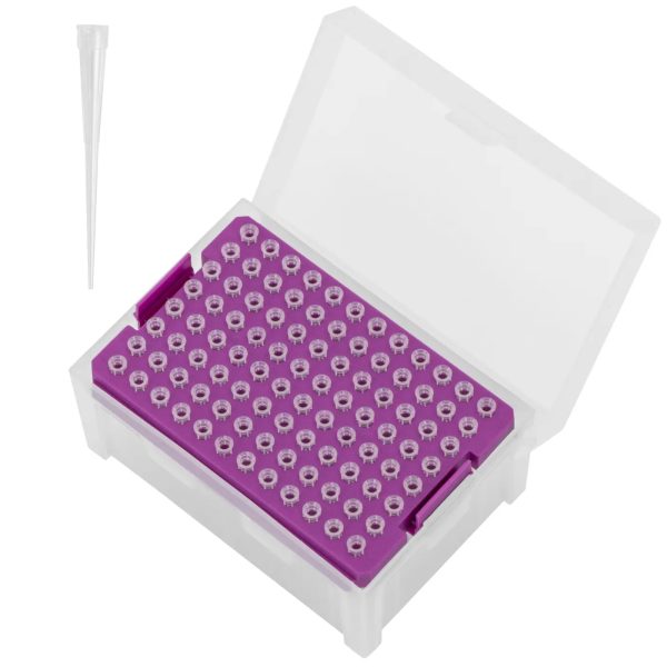 Pipette 10 ul. Iela bez dnazy/rnazy - komplekts 10 x 96 gab.