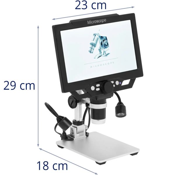 Digitālais mikroskops ar LCD Full HD 16 MP 1600X displejs
