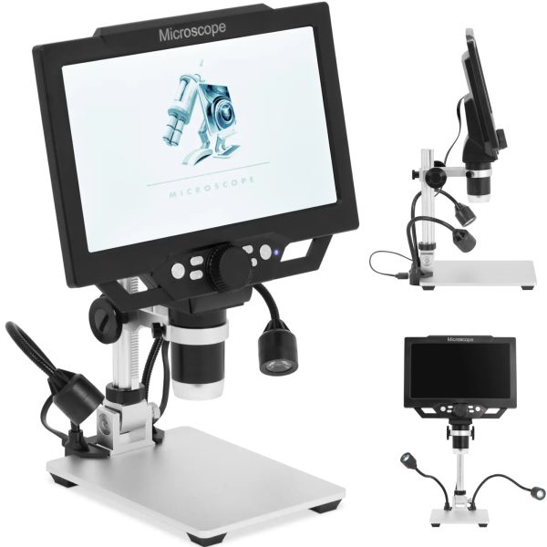 Digitālais mikroskops ar LCD Full HD 16 MP 1600X displejs