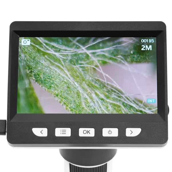 Digitālais mikroskops ar 2 MP 4.3 TFT 1000X kameras apgaismojums