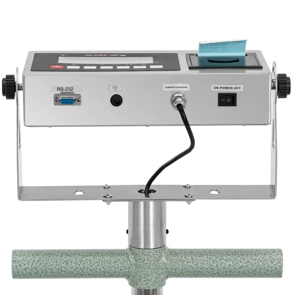 Platformas svars ar etiķetes printeri uz LCD riteņiem 60 x 50 cm 600 kg / 100 g