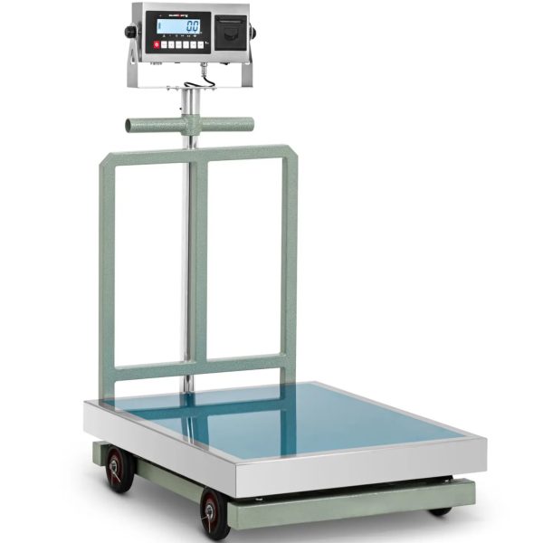 Platformas svars ar etiķetes printeri uz LCD riteņiem 60 x 80 cm 1000 kg / 200 g