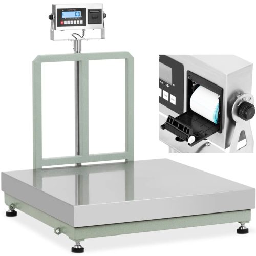 Platformas svars ar 100 x 100 cm 600 kg / 50 g LCD etiķetes printeri