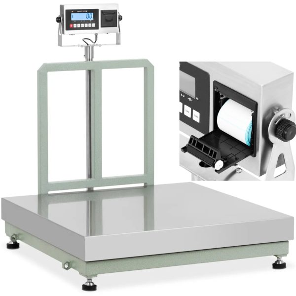 Platformas svars ar 100 x 100 cm 800 kg / 100 g LCD etiķetes printeri