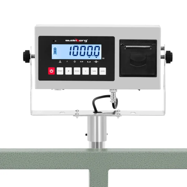 Platformas svars ar 100 x 100 cm 1000 kg / 100 g LCD etiķetes printeri