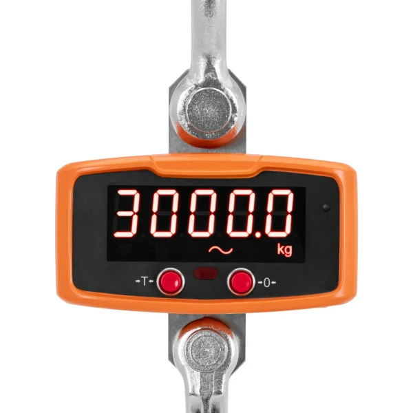 Suspendēts uzglabāšanas āķa svars ar LED tālvadības pulti 3000 kg / 1 kg