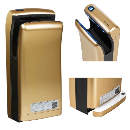 Sienas kabatas žāvētājs elektriskā zelta rokām 1200W Phya Bari Gold