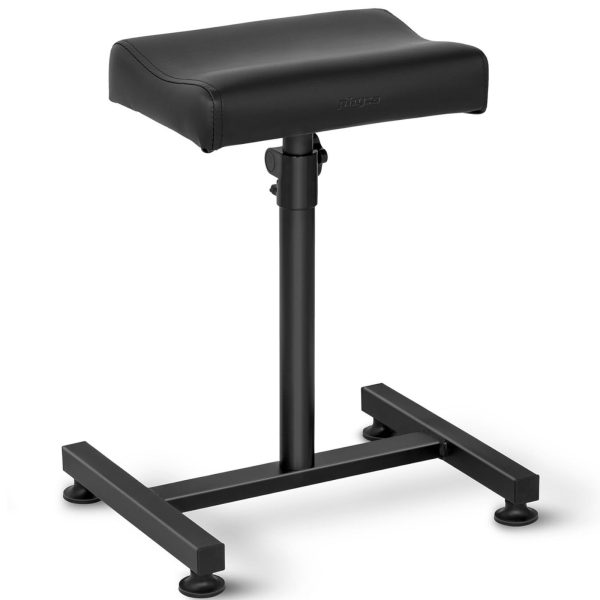 Kosmētikas kāju balsts pedikīra regulējamā augstumā līdz 75 cm līdz 80 kg - melns