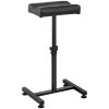 Kosmētikas kāju balsts pedikīra regulējamā augstumā līdz 75 cm līdz 80 kg - melns