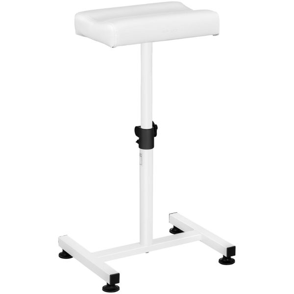 Kosmētiskais pēdu balsts pedikīra regulējamā augstumā līdz 75 cm līdz 80 kg - balts
