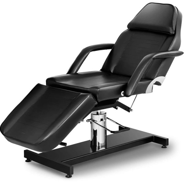 Kosmētikas krēsls Veronas spa masāžas tetovējumam - melns