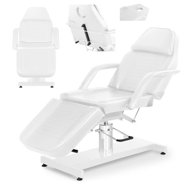 Kosmētikas krēsls Veronas spa masāžas tetovējumam - balts