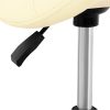 10040300-2 Krēsls, kosmētikas krēsls, seglu formas, uz riteņiem, Frankfurt līdz 150 kg, bēšs