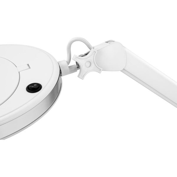 Kosmētikas palielināšanas lampa ar palielināmo stikla mobilo tālruni 5 DPI 60X LED diametrs 127 mm