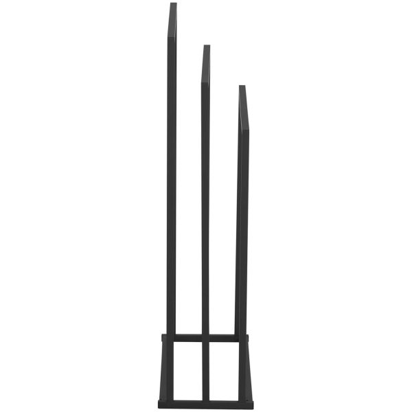 Statīva pakaramais 3 bezmaksas grīdas dvieļiem tērauds 55 x 21,5 x 84 cm tumši pelēks