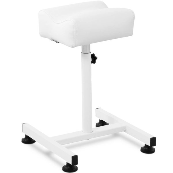 Kosmētiskais pēdu balsts pedikīra regulējamā augstumā līdz 67 cm līdz 80 kg - balts