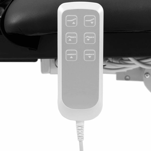 Gultas kosmētikas galds elektriskajai masāžai 3 motoriem 250 kg Nantes - melns