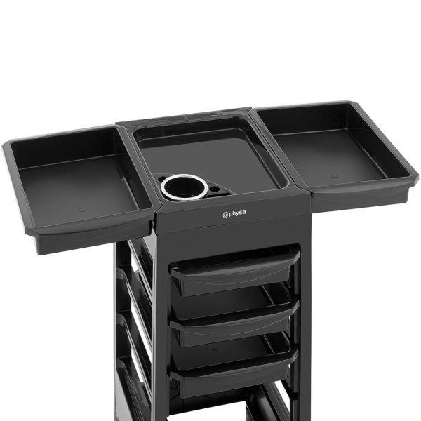 10040538-2 Frizūras palīgs ar rokturi žāvētājam 5 atvilktņu plaukts 495 x 284 mm