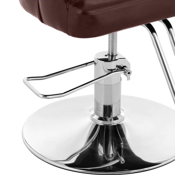 Bārddziņu frizieri ar krēslu ar kāju balstu augstumu 47-57 cm brūns