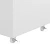 Galda kosmētiskais galds manikīram ar atvilktņu skapi 120 x 47 x 79,5 cm - balts