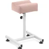 Kosmētikas pēdu balsts pedikīram 24 x 22 cm augstums 47–67 cm - pulveris rozā