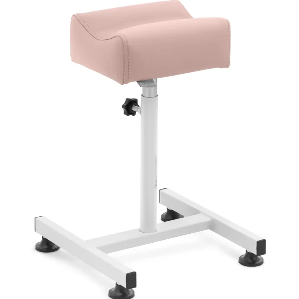 Kosmētikas pēdu balsts pedikīram 24 x 22 cm augstums 47–67 cm - pulveris rozā