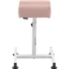 Kosmētikas pēdu balsts pedikīram 24 x 22 cm augstums 47–67 cm - pulveris rozā