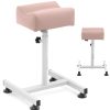 Kosmētikas pēdu balsts pedikīram 24 x 22 cm augstums 47–67 cm - pulveris rozā