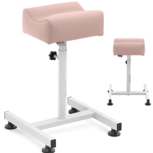 Kosmētikas pēdu balsts pedikīram 24 x 22 cm augstums 47–67 cm - pulveris rozā