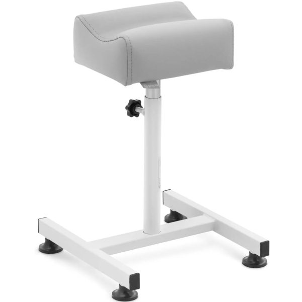 Kosmētiskais kāju krēsliņš pedikīram 24x22cm augstums 47-67cm - pelēks