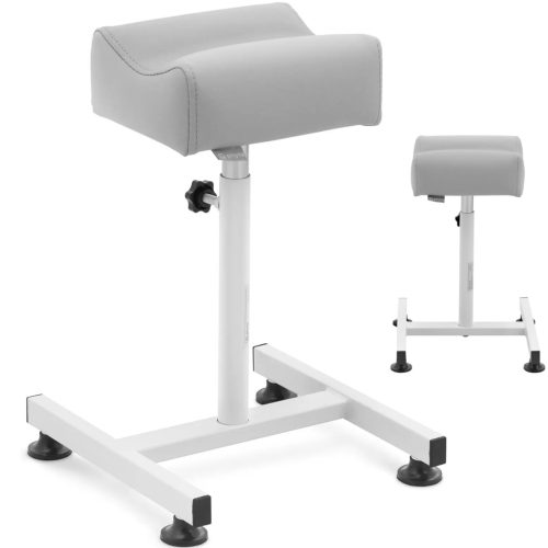 Kosmētikas pēdu balsts pedikīram 24x22cm augstums 47-67cm - pelēks