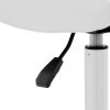 Rotācijas kosmētikas krēsls ar 38-52 cm lance atzveltni - balts
