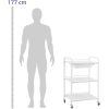 10040699-2 Kosmētikas palīgs 1 atvilktne 3 plaukti līdz 80 kg 54 x 38 x 90 cm - balts