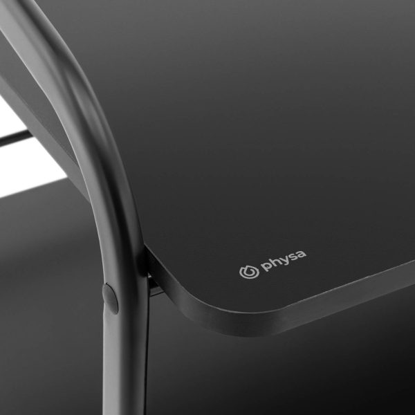 10040701-3 Galda skaistuma ratiņi viesistabai 3 plaukti 60x43cm - melns