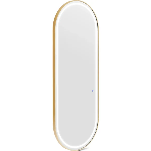 Frizūras konsoles spoguļa konsole ar LED apgaismojumu 180 x 70 cm - zelts