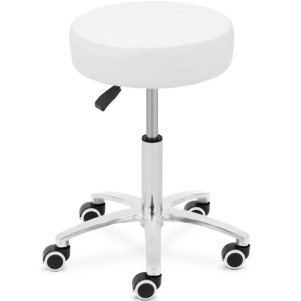 10040753-1 COMO kosmētikas krēsls uz riteņiem līdz 120 kg - balts