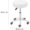 10040753-4 COMO kosmētikas krēsls uz riteņiem līdz 120 kg - balts