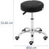 10040754-4 LECCO kosmētikas krēsls uz riteņiem līdz 120 kg - melns