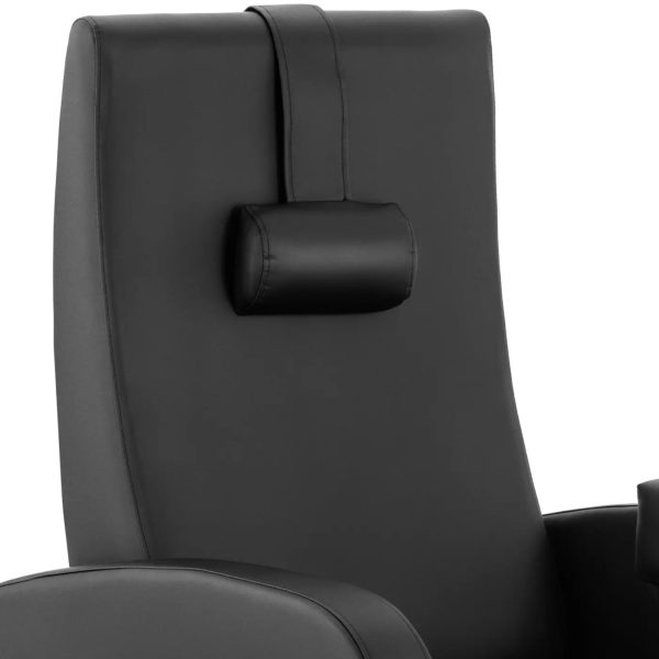 Kosmētiskais podoloģiskais krēsls pedikīram ar Havana elektrisko dušas paplāti - melnu