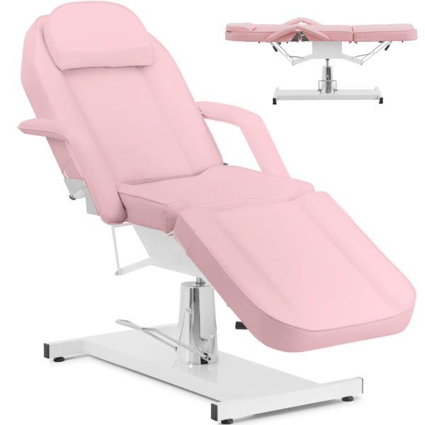 Kosmētikas krēsls spa capua masāžas tetovējumam - rozā krāsā