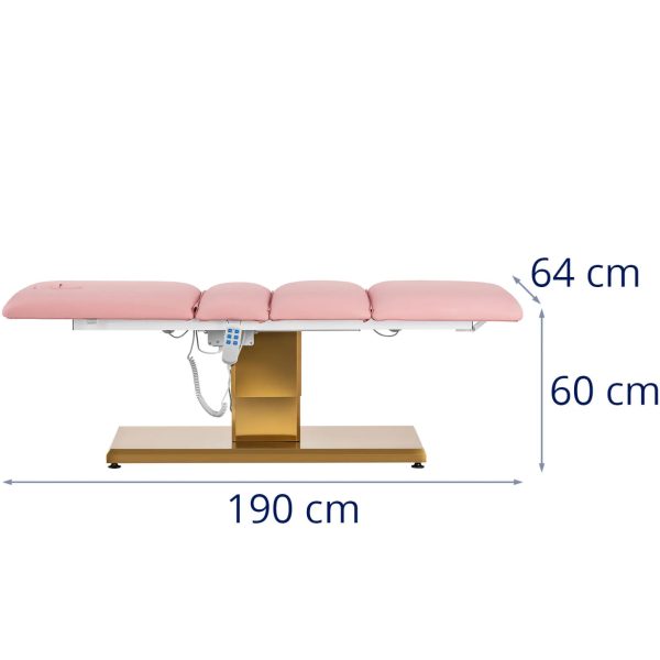 Kosmētiskais krēsls spa tetovējuma masāžai 150 kg Viterbo - rozā zeltaini