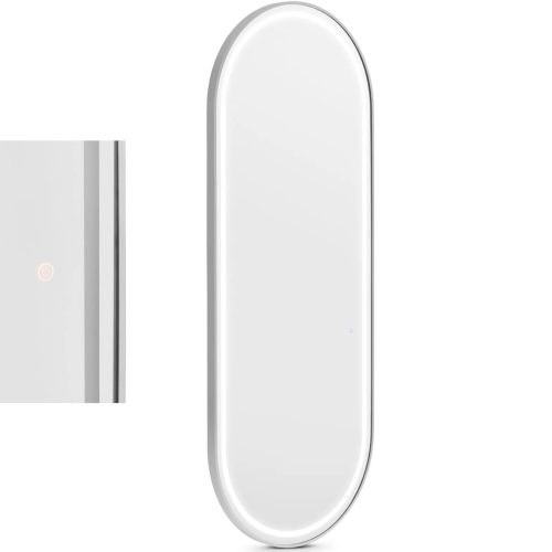 Frizūras konsoles spoguļa konsole ar LED apgaismojumu 180 x 70 cm - sudrabs