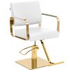 Bārddziņu frizieri ar krēslu ar Physa Otley Footress - balts un zeltains