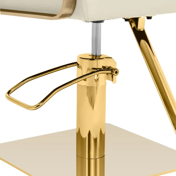 10040887-2 Bārddziņu frizieri ar krēslu ar Physa otley Footress - krēmveida zeltaini