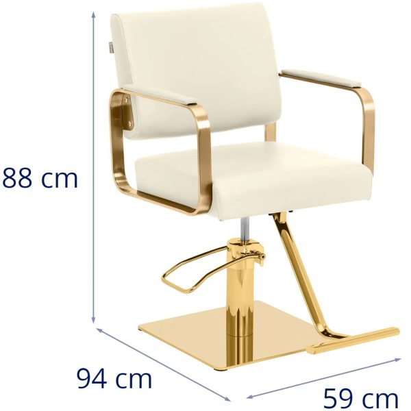 10040887-6 Bārddziņu frizieri ar krēslu ar Physa otley Footress - krēmveida zeltaini