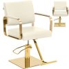 Bārddziņu frizieri ar krēslu ar Physa otley Footress - krēmveida zeltaini Bārddziņu frizieri ar krēslu ar Physa otley Footress - krēmveida zeltaini