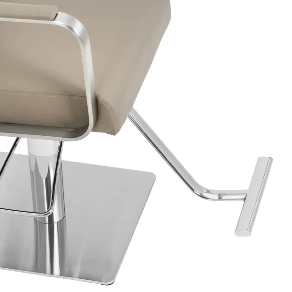 Bārddziņu frizieri ar krēslu ar Physa Otley Footrest - smilškrāsas sudraba