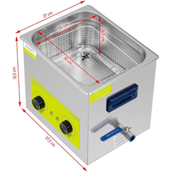 Ultraskaņas vannu tīrīšanas veļas mazgātāja 10 L 240 W