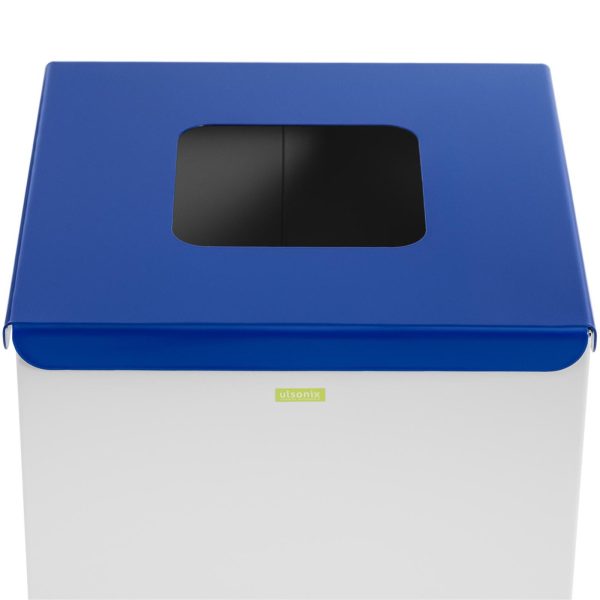 Groza tērauda konteiners papīra atkritumu segregācijai 30.5x30.5x70cm 60L